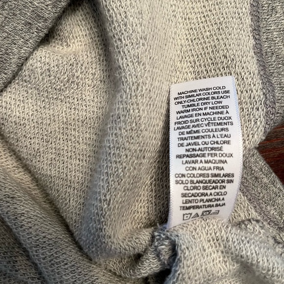 James Perse Standard Gray Sweatshirt Tunic Dress Size 4 (XL) - Picture 11 of 13